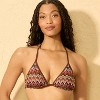 Women's Zig-Zag Crochet Triangle Bikini Top - Shade & Shore™ Multi - 3 of 4