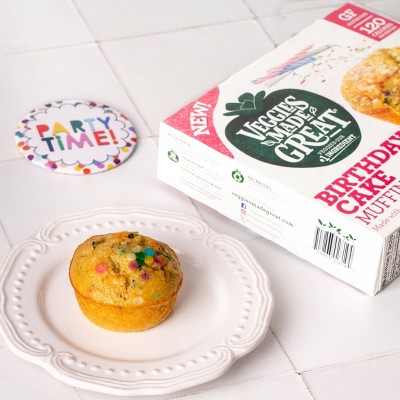 Veggies Made Great Frozen Gluten Free Birthday Cake Muffin - 12oz/6ct