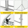 Large Metal Chicken Coop Upgrade Tri-Supporting Wire Mesh,Walk-in Poultry Cage,Waterproof & Anti-Ultraviolet Cover & Lockable Doors for Outdoor - 4 of 4