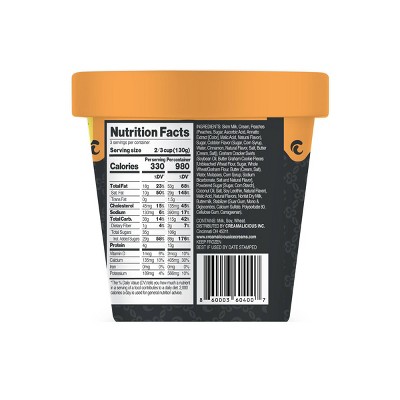 Creamalicious Porch Light Peach Cobbler Ice Cream - 16oz