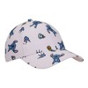 Disney Stitch Pineapples & Dolls All-Over Character Print Adult Pink Traditional Adjustable Hat - 3 of 4