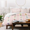 Deny Designs 2pc Twin/Twin XL Showmemars Cheery Tulips Pink Cream Duvet and Sham Set - 3 of 4