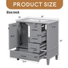 30" Bathroom Vanity, Modern Bathroom Cabinet with Sink Combo Set, Bathroom Storage Cabinet with a Soft Closing Door and 3 Drawers - Leovsnove - 4 of 4
