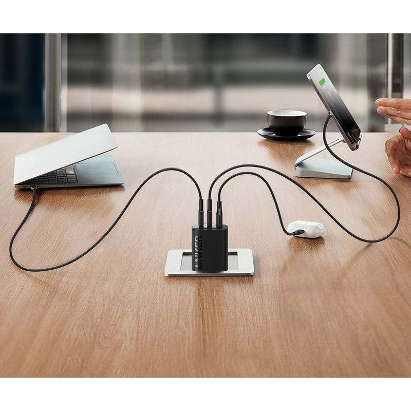 Anker 3-Port 67W GaN Wall Charger - Black, 3 of 5