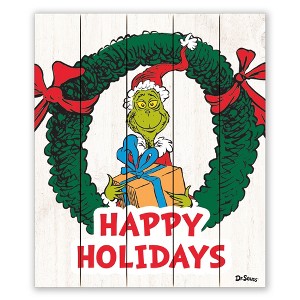 Creative Products The Grinch Happy Holidays 16.5 x 19.75 Dr. Seuss Pallet Wood Wall Art - 1 of 1