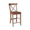 International Concepts X-Back Counter Height Stool - 24" Seat Height - 2 of 4