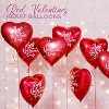 4E's Novelty 30 Pcs Heart Shaped Balloons 18" - Bulk Red Heart Balloons for Valentine's Day Balloons - 3 of 4