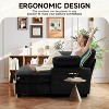 Dronkon 57in Indoor Lounge Chair with Ottoman, Sleeper Sofa Chaise Lounge for Living Room - 4 of 4