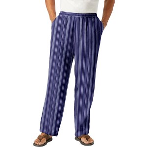 KingSize Men's Big & Tall Elastic Waist Gauze Cotton Pants - 1 of 4