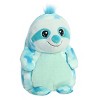 Aurora Medium Squishy Jellybeans Sloth Squishiverse Adorable Stuffed Animal Blue 12" - 2 of 4