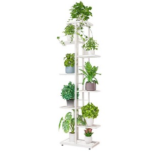 GustoWave Plant Stand Indoor, 8 Tier Tall Metal Plant Stand Shelf for Indoor Plants Multiple, 141CM Large Corner Shelves Display Shelving - 1 of 4
