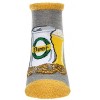 Memoi Women's I Give Into Beer Pressure Low-Cut Non-Skid Socks Med Gray Heather 9-11 - 2 of 4