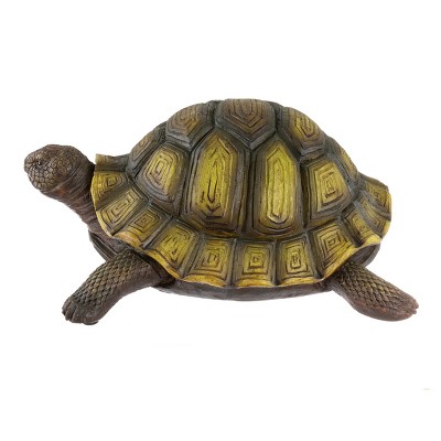 Nature Spring Green and Brown Resin Turtle Garden Statue
