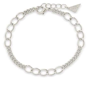 Women's Sterling Silver Byzantine Chain Bracelet (7.5