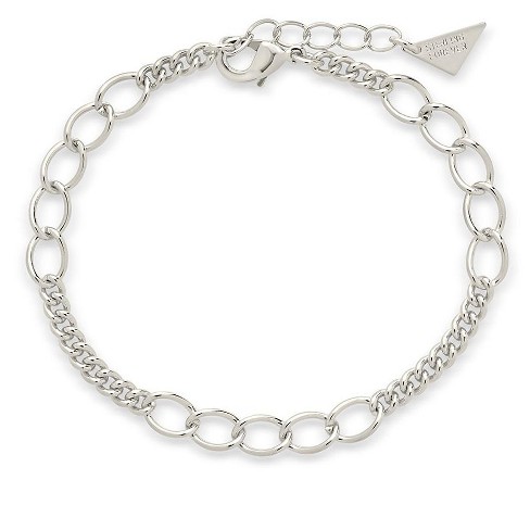 Women's Sterling Silver Byzantine Chain Bracelet (7.5)