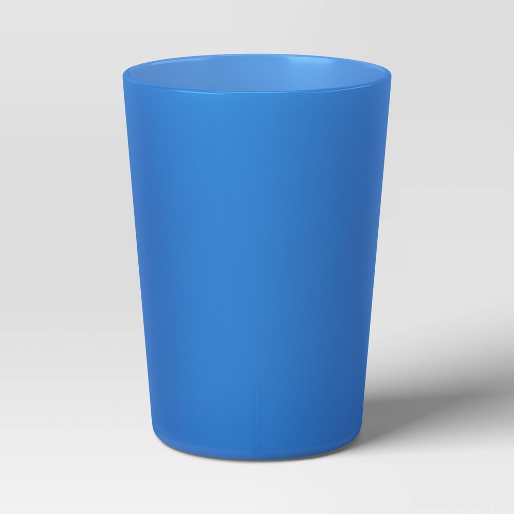 18 fl oz Plastic Short Tumbler Blue - Room Essentials™