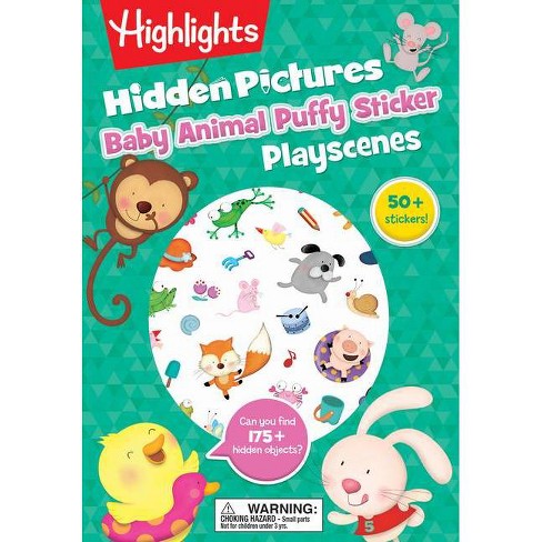 Hidden Pictures® Puffy Sticker Playscenes Highlights Puffy Sticker Playscenes
