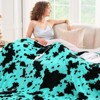 Inhand Heated Blanket Electric Throw - 50"x60" Cow Print Flannel Heating Blanket Throw Auto-Off 10 Heat Level Over-Heat Protection - 3 of 4