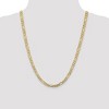 Black Bow Jewelry 5.5mm, 14k Yellow Gold, Open Concave Figaro Chain Necklace - 2 of 4