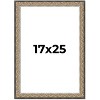 PosterPalooza | Ornate Silver Picture Frame - UV Acrylic, Foam Board Backing, Hanging Hardware - 2 of 4