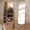 Fredees Arched LED Freestanding Jewelry Armoire - 3 of 4