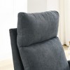 Modern Nursery Rocking Chair, Upholstered Glider Rocker with Side Pocket, Teddy Fabric Accent Armchair, Comfy Reading Chair for Living Room Bedroom - 4 of 4