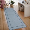 Washable Area Rug Modern Print Braided Indoor Soft Contemporary Solid Textured Carpet Non Slip Farmhouse Floor Cover - 2 of 4