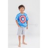 Marvel Avengers Miles Morales Hulk Captain America  Graphic T-Shirt French Terry Shorts Set Tie Dye Little Kid to Big Kid - 2 of 4