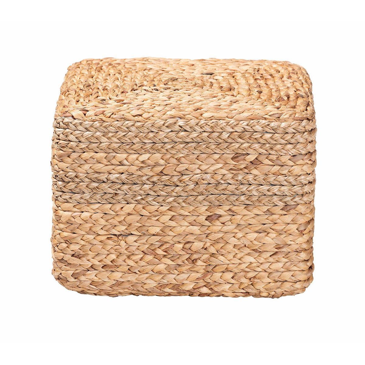 bali & pari Marella Seagrass Footstool Natural Brown: Bohemian Design, No Assembly, Spot Clean - thumbnail 3