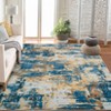Area Rug Living Room Rug: Washable Modern Abstract Soft Thin Rug Indoor Floor No Slip Stain Resistant Carpet for Bedroom - 2 of 4