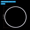 Unique Bargains Plastic Round Wreath Dream Catcher Rings White 12 Pcs - 2 of 4