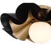 Possini Euro Design Possini Euro Sedna 18"W Black and Warm Gold Ceiling Light - 3 of 4
