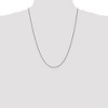 Black Bow Jewelry 1.2mm, 14k White Gold, Diamond Cut Solid Spiga Chain Necklace - 2 of 4