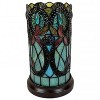 Amora Lighting Tiffany Style Floral Design Table Lamp 12" High - 2 of 3