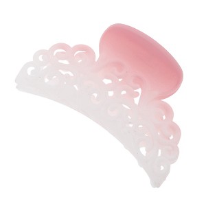 Unique Bargains Christmas Hair Clips Flowers for Christmas 3.54"x2.17"x1.38" Gradient Pink 1 Pc - 1 of 4