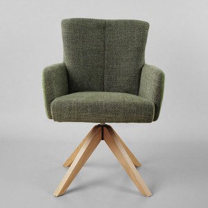 Art Leon Fabric Upholstered Swivel Home Office Desk Chair - 1 of 2