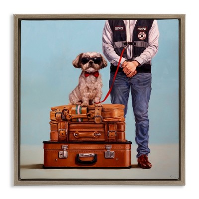 Stupell Industries Funny Service Human Dog, 25" x 25"