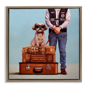 Stupell Industries Funny Service Human Dog, 25" x 25" - 1 of 4