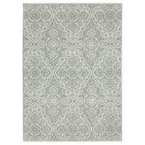 Oriental Weavers Echo ECH02 Teal / Ivory Indoor Area Rug - 5'3" x 7'6" - 1 of 4