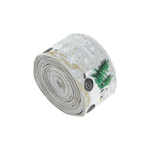 Unique Bargains Gift Wrap Ribbons Polyester Multicolor 118.11"x1.97" 1 Pc - 1 of 4