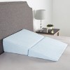 Hastings Home Folding Ergonomic Memory Wedge Foam Pillow - Blue - image 4 of 4