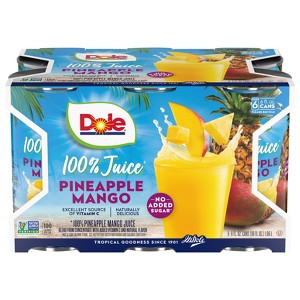 Dole Pineapple Mango Juice - 6pk/6 fl oz Cans - 1 of 4