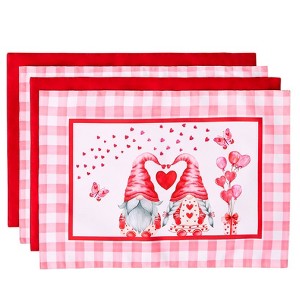 The Lakeside Collection Valentine Gnome - Set of 4 Placemats - 1 of 2