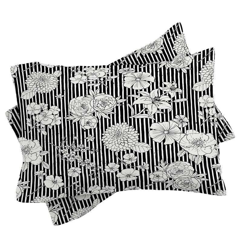 Ninola Design Flowers and Stripes Comforter Set - Deny Designs, 4 of 8