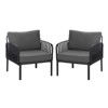 BEAFUP Outdoor Patio Club Chair, Modern Patio Furniture, Waterproof Thick Cushion Deep Seating for Porch, Balcony - 4 of 4