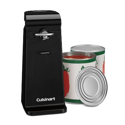 Black Electric Side-Cut Can Opener with Magnet
