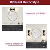 Rennnsan Tristalyn 14"H Hardwired 2-Light Hourglass Shape Mid-Century Modern Dimmable Wall Sconce in Black - 3 of 4
