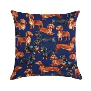 Dachshund Dog Pillow Covers 18x18 Decorative Throw Pillows Soft Square Cushion Covers for Couch Sofa Bedroom - 1 of 1
