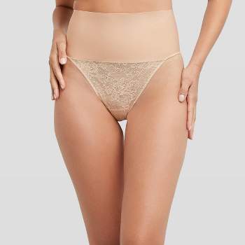 Maidenform Self Expressions 2pk Women's Shaping Thong – Black And Beige  Ses080 : Target