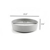 Ecopots Recycled Plastic Round Flower Pot Planter Saucer with Wheels - 3 of 4